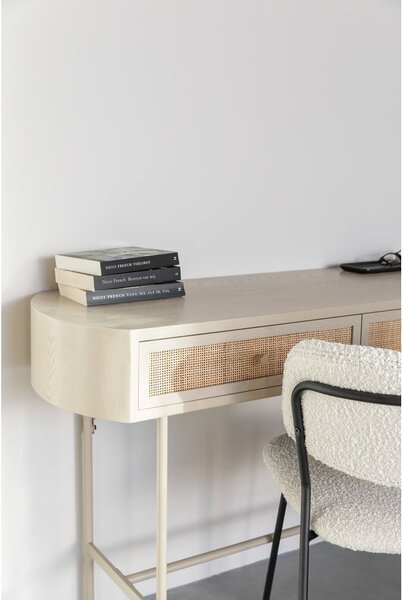 Béžový konzolový stolík 40x120 cm Amaya – White Label