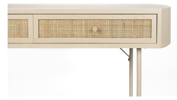 Béžový konzolový stolík 40x120 cm Amaya – White Label