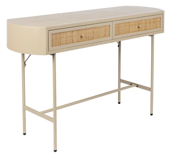 Béžový konzolový stolík 40x120 cm Amaya – White Label