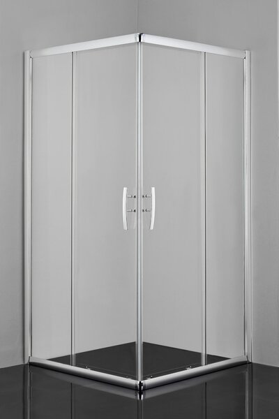 ROHOVÝ VSTUP, chrómová, 90/200/90 cm - Kúpeľňové skrinky, Online Only
