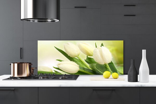 Nástenný panel  Tulipány kvety rastlina 125x50 cm