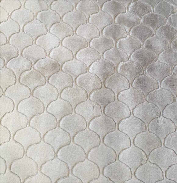 Kusový koberec OSLO TX vzorovaný - svetlo šedý - imitácia králičej kožušiny - 140x180 cm