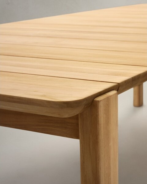 Záhradný jedálenský stôl z tíkového dreva 102x220 cm Icaro – Kave Home