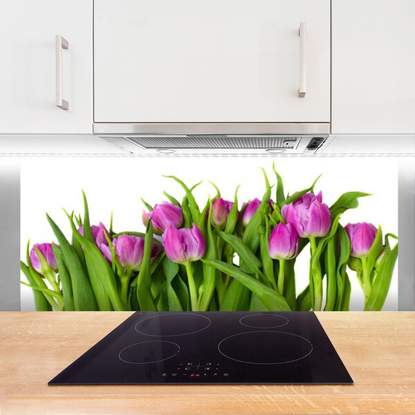 Nástenný panel  Tulipány kvety rastlina 125x50 cm