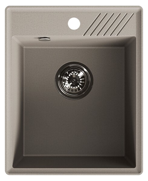 Laveo Hub, 1-komorový granitový drez 394x485x204 mm, béžová, LAV-SPH_410Y