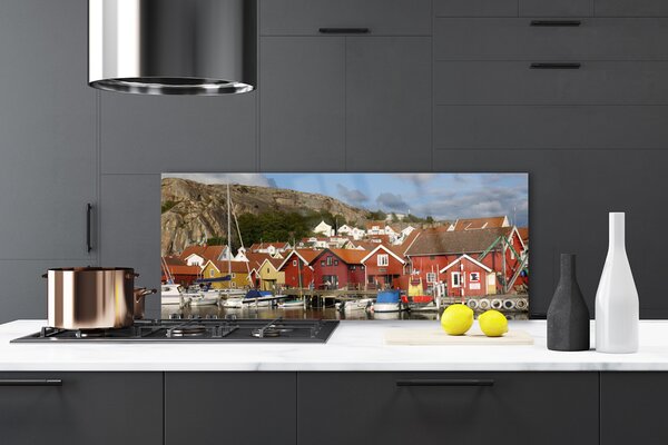 Nástenný panel  Mesto krajina 125x50 cm
