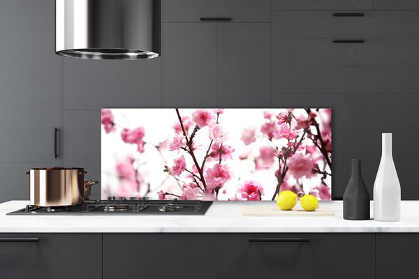 Nástenný panel  Vetvy kvety rastlina 125x50 cm