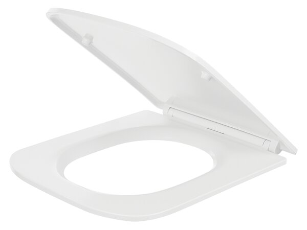 Laveo Kvadrato, WC sedátko 428x362 mm, soft-close, duroplast, biela lesklá, LAV-ADA_600K