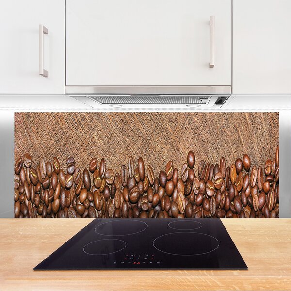 Nástenný panel  Káva zrnká kuchyňa 125x50 cm