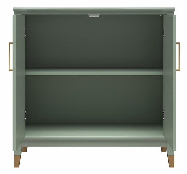 Zelená skrinka 86x85x41 cm Westerleigh – CosmoLiving by Cosmopolitan