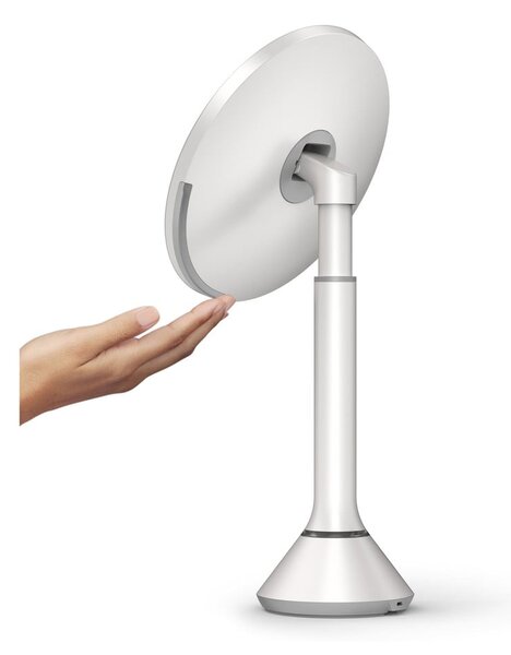 Kozmetické zrkadlo s osvetlením/zväčšovacie (5x) ø 20 cm Sensor – simplehuman