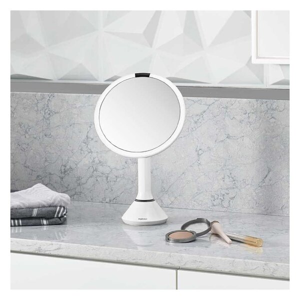 Kozmetické zrkadlo s osvetlením/zväčšovacie (5x) ø 20 cm Sensor – simplehuman