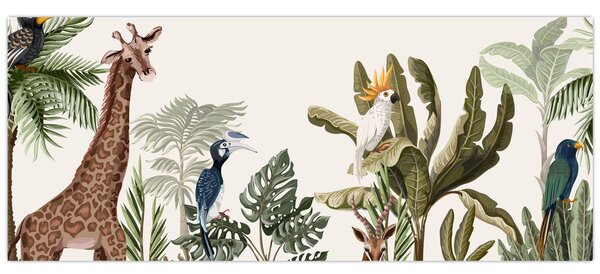 Obraz - Obyvatelia Afriky (120x50 cm)