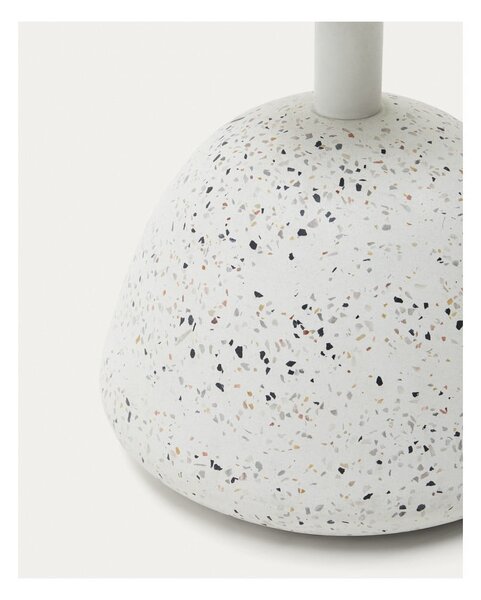 Biely terrazzo konferenčný stolík 48x48 cm Saura – Kave Home