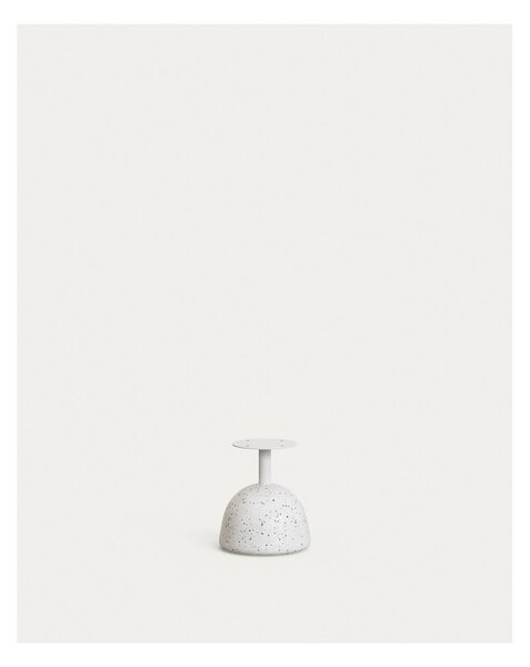 Biely terrazzo konferenčný stolík 48x48 cm Saura – Kave Home