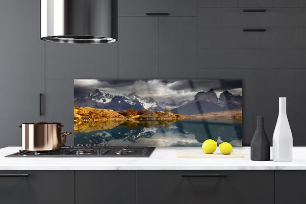 Nástenný panel  Hora jazero príroda 125x50 cm