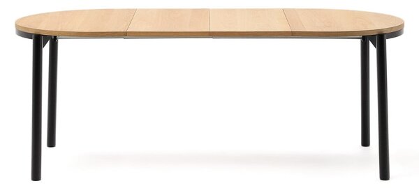 Rozkladací jedálenský stôl s doskou v dubovom dekore v prírodnej farbe 90x120 cm Montuiri – Kave Home