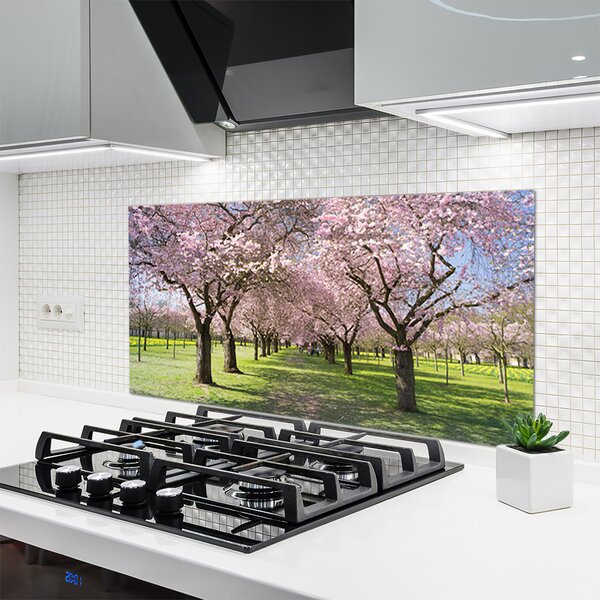 Nástenný panel  Chodník stromy príroda 120x60 cm