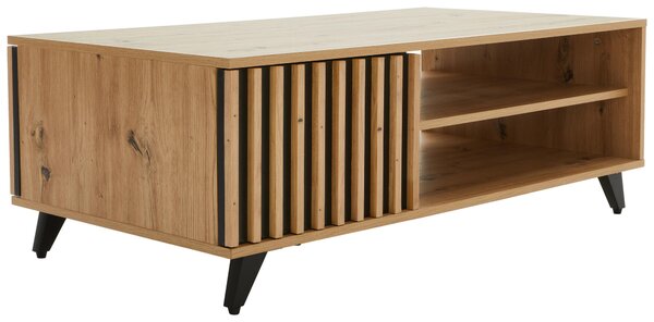 KONFERENČNÝ STOLÍK, čierna, farba duba, kov, kompozitné drevo, 110/60/39 cm MID.YOU - Stolíky do obývačky, Online Only