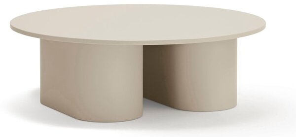 Krémovobiely konferenčný stolík 110x111 cm Totem – Teulat