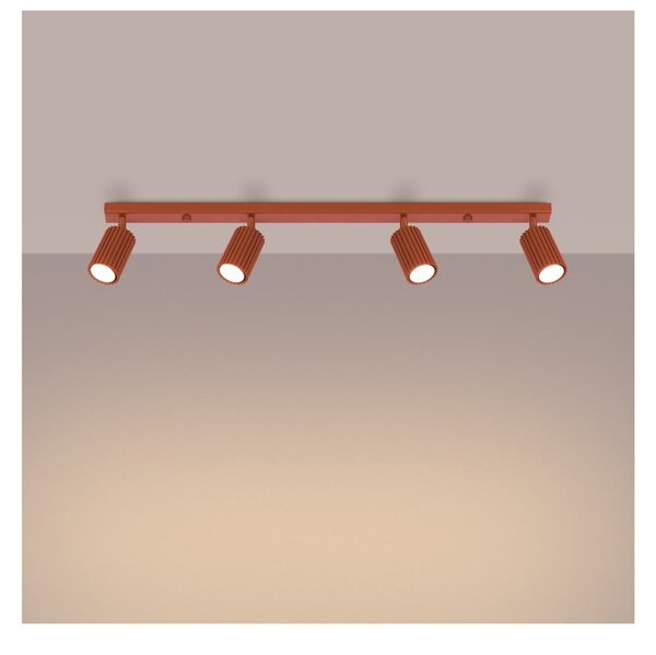 Bodové svietidlo v tehlovej farbe 6,5x81 cm Gleam – Sollux