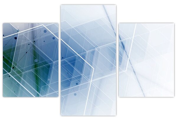 Obraz - Geometrické útvary (90x60 cm)