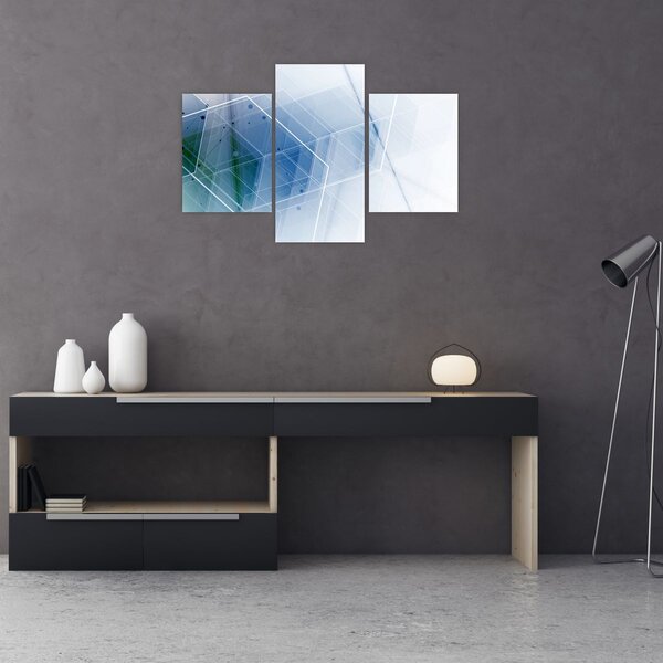 Obraz - Geometrické útvary (90x60 cm)