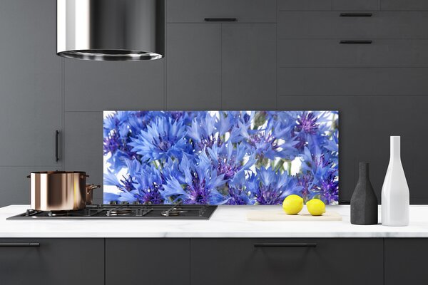 Sklenený obklad Do kuchyne Kvety rastlina príroda 125x50 cm
