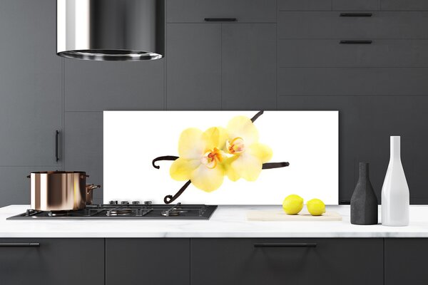 Sklenený obklad Do kuchyne Kvety rastlina príroda 125x50 cm