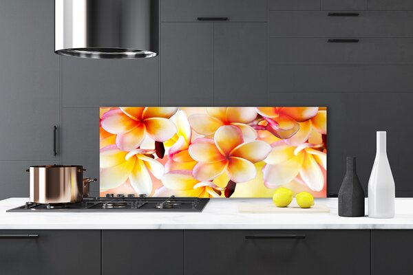 Sklenený obklad Do kuchyne Kvety rastlina príroda 125x50 cm