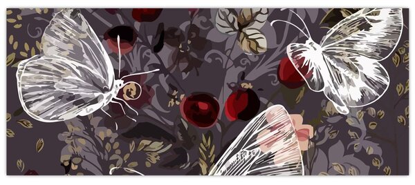 Obraz motýľov (120x50 cm)