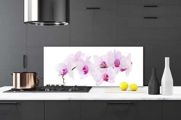 Sklenený obklad Do kuchyne Kvety rastlina príroda 125x50 cm