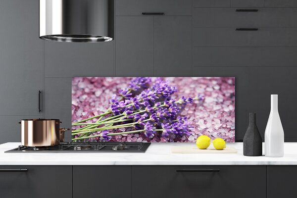 Sklenený obklad Do kuchyne Kvety rastlina príroda 125x50 cm