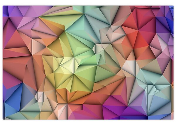 Obraz - Polygonálna abstrakcia (90x60 cm)