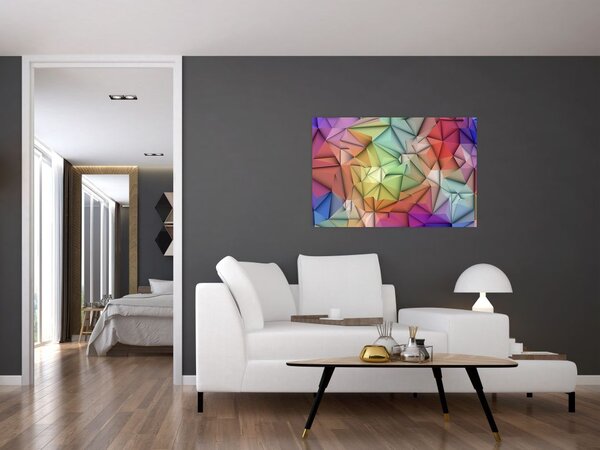 Obraz - Polygonálna abstrakcia (90x60 cm)