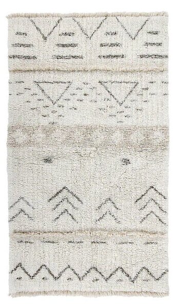 Krémový prateľný ručne tkaný vlnený koberec 80x140 cm Lakota Day – Lorena Canals