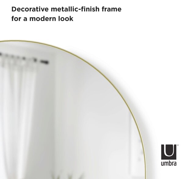NÁSTENNÉ ZRKADLO 87/92/3 cm Umbra - Online Only drobný nábytok, Online Only