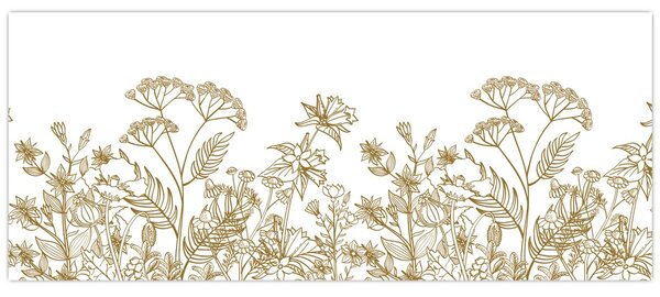 Obraz - Lúčne kvety (120x50 cm)