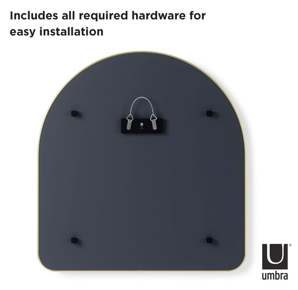 NÁSTENNÉ ZRKADLO 87/92/3 cm Umbra - Online Only drobný nábytok, Online Only