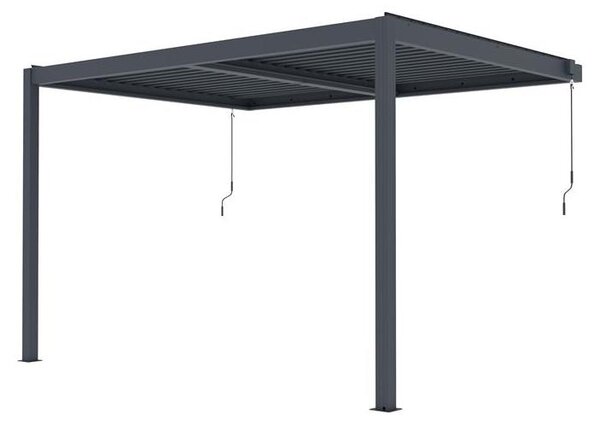 Bioklimatická pergola G21 Trenton Premium 4x3 m, antracitová hliníková