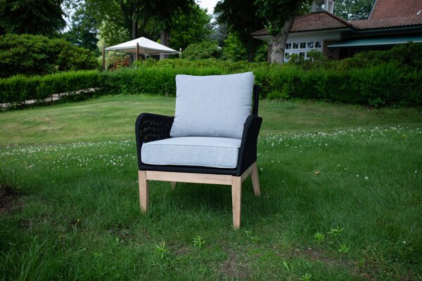 TERASOVÁ SEDACIA SÚPRAVA drevo, textil Acamp - Online Only záhrada, Online Only
