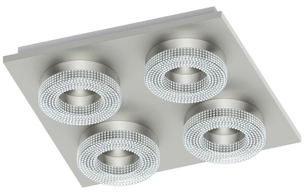 STROPNÉ LED SVIETIDLO, 28/28/6 cm Eglo - Online Only bytové doplnky, Online Only