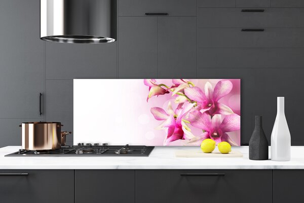 Sklenený obklad Do kuchyne Kvety rastlina príroda 125x50 cm
