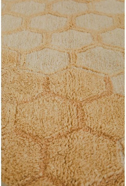 Okrovožltý prateľný ručne tkaný bavlnený koberec 140x200 cm Sweet Honey – Lorena Canals