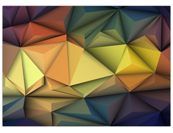 Obraz - Polygonálna 3D abstrakcia (70x50 cm)