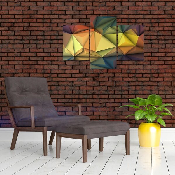Obraz - Polygonálna 3D abstrakcia (90x60 cm)