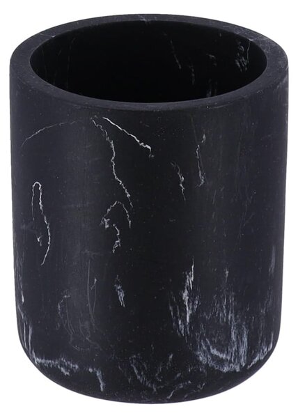 Kúpeľňový pohár Everist Black Marble, čierna, 250 ml
