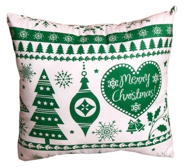 Vianočný vankúš X-Mas Zelený