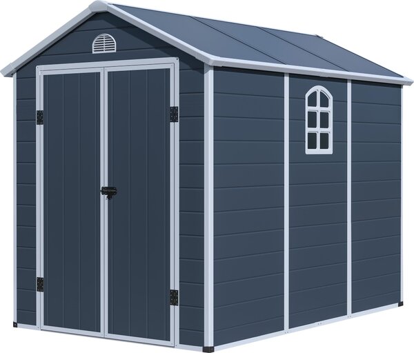 G21 Záhradný domček G21 Boston 670 - 241 x 278 cm, plastový, sivý G21-6390074