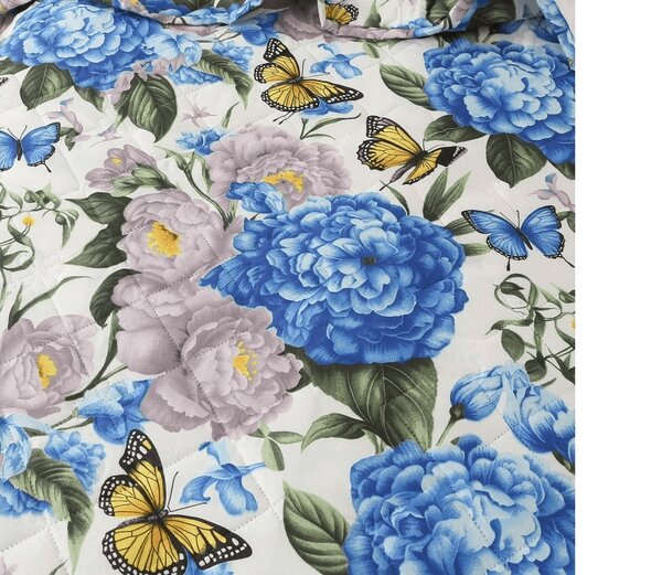 Letná prikrývka BUTTERFLY AND FLOWER 140x200 cm, farebná
